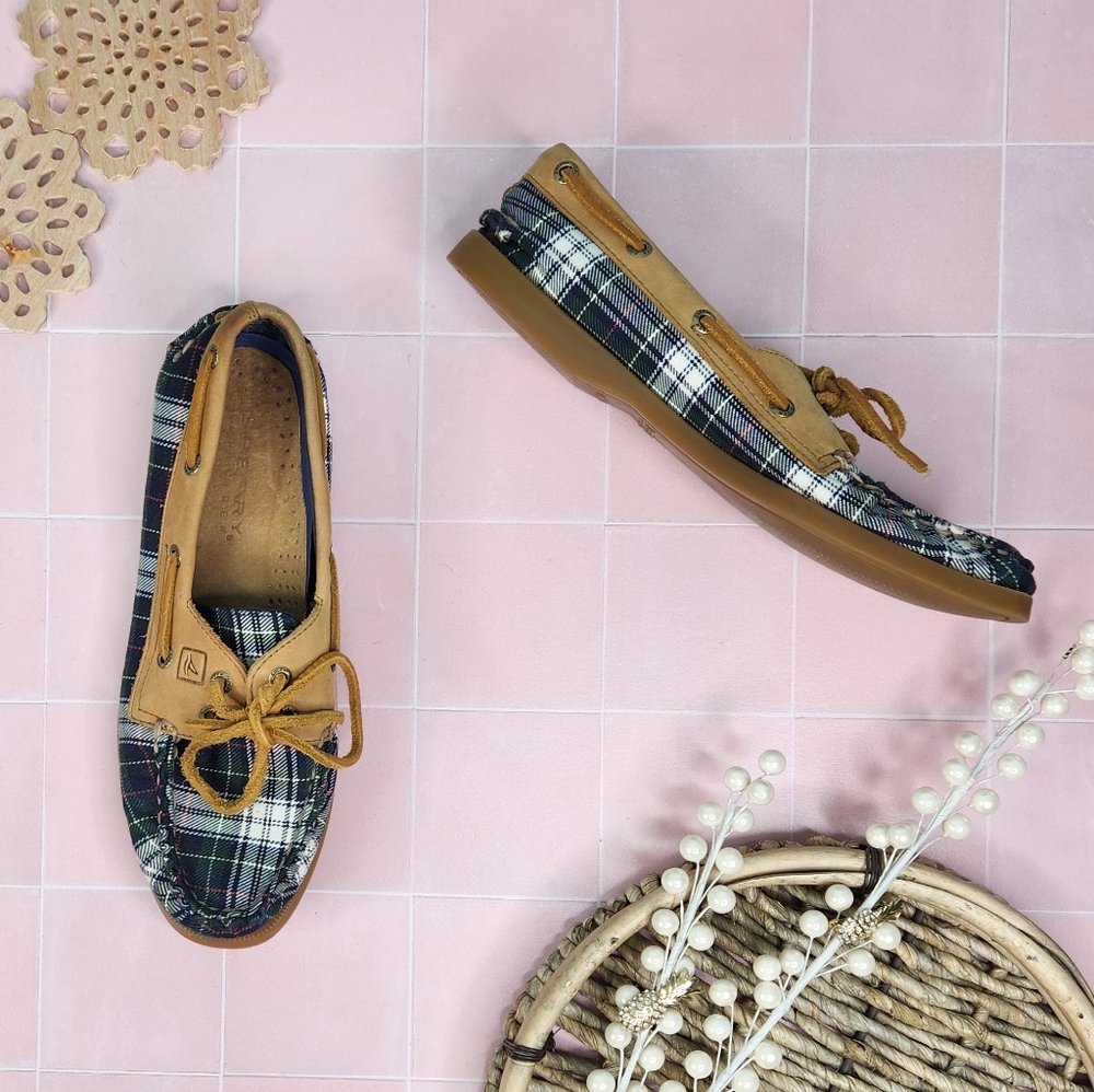 Sperry Tartan Plaid Boat Shoes